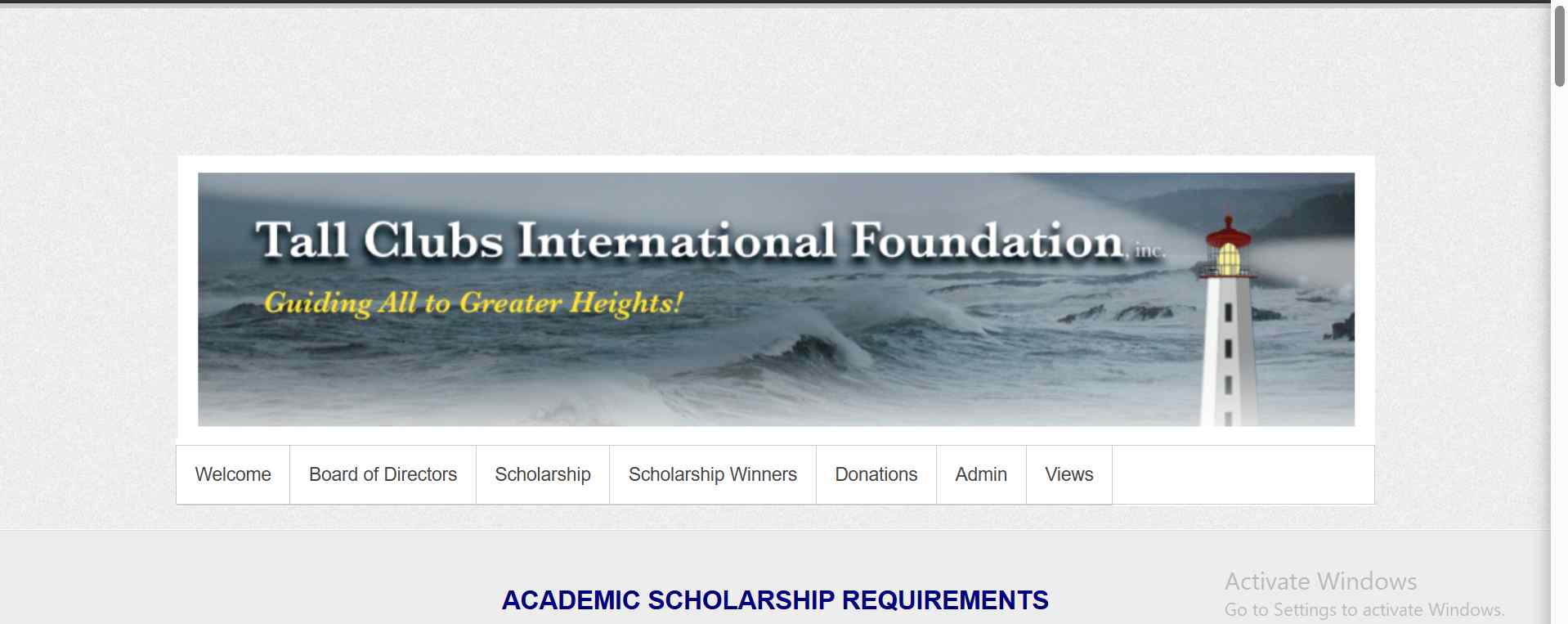 Tall Clubs International Student Scholarships
